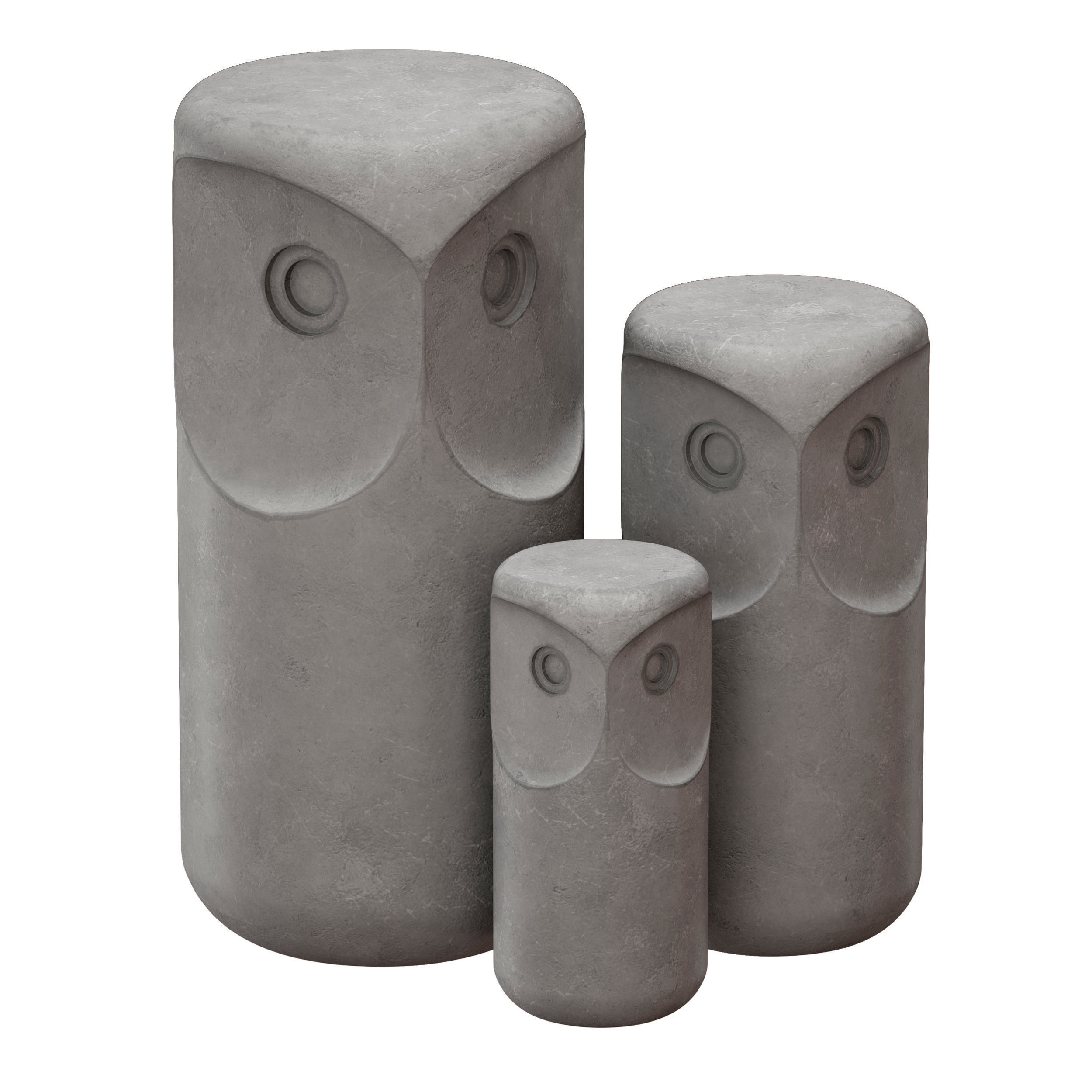 Owl figurine 3D model_1