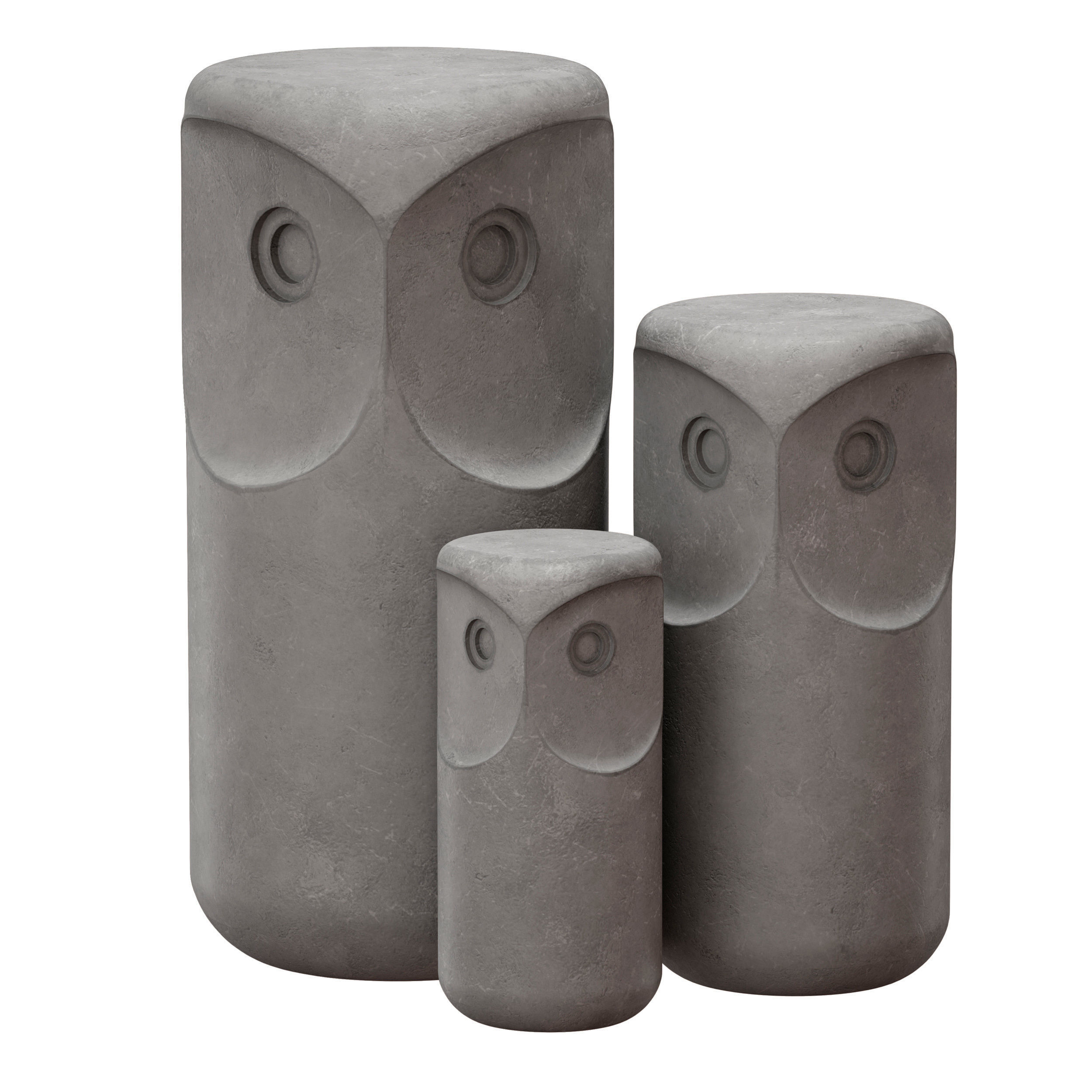 Owl figurine 3D model_6