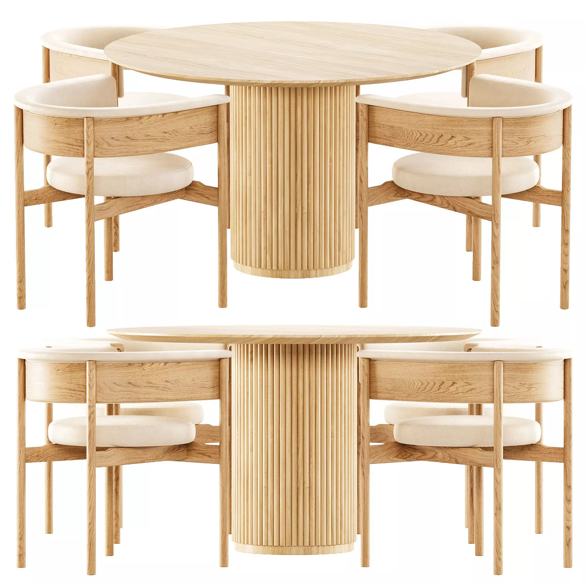 Dining Set 27 3D model_0