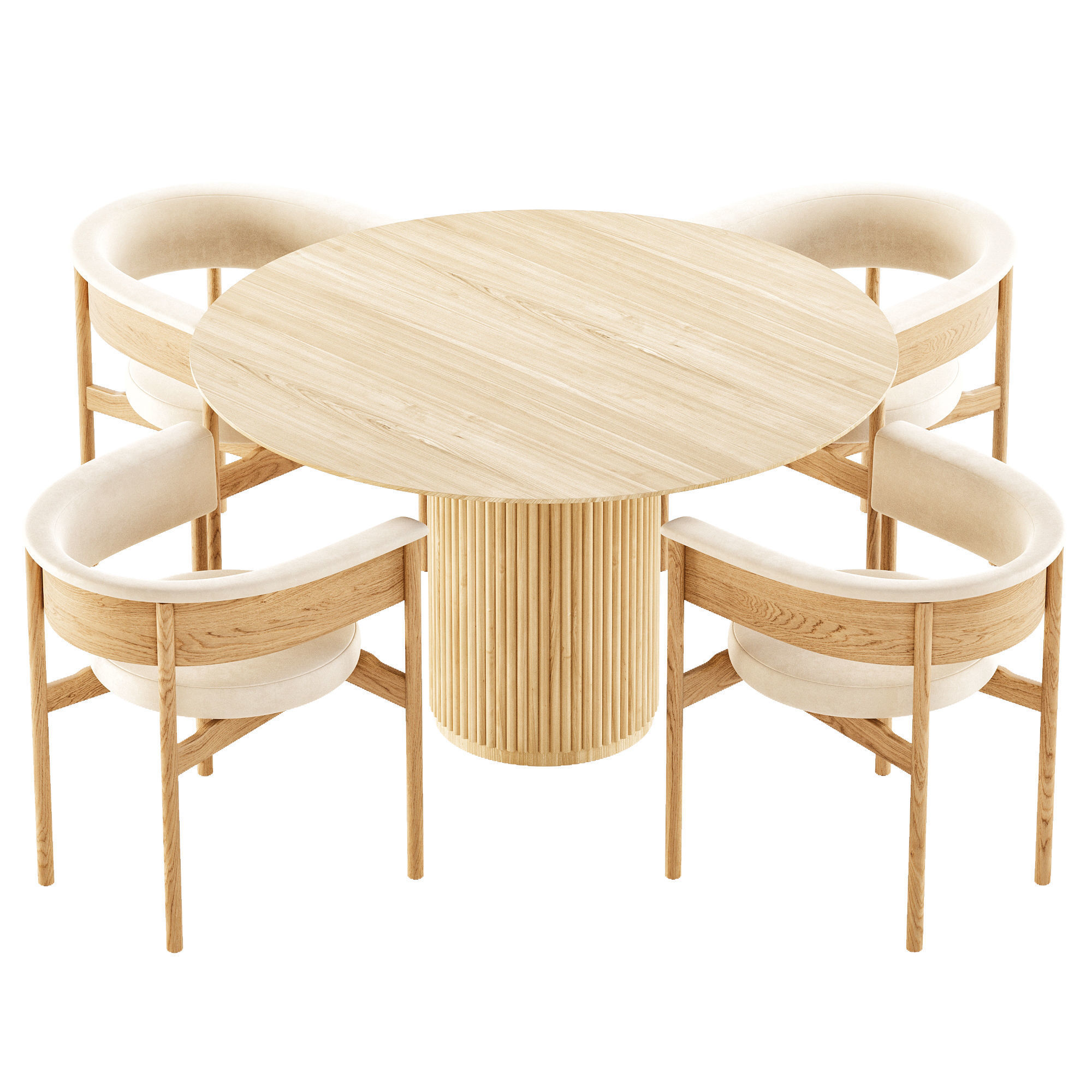 Dining Set 27 3D model_1