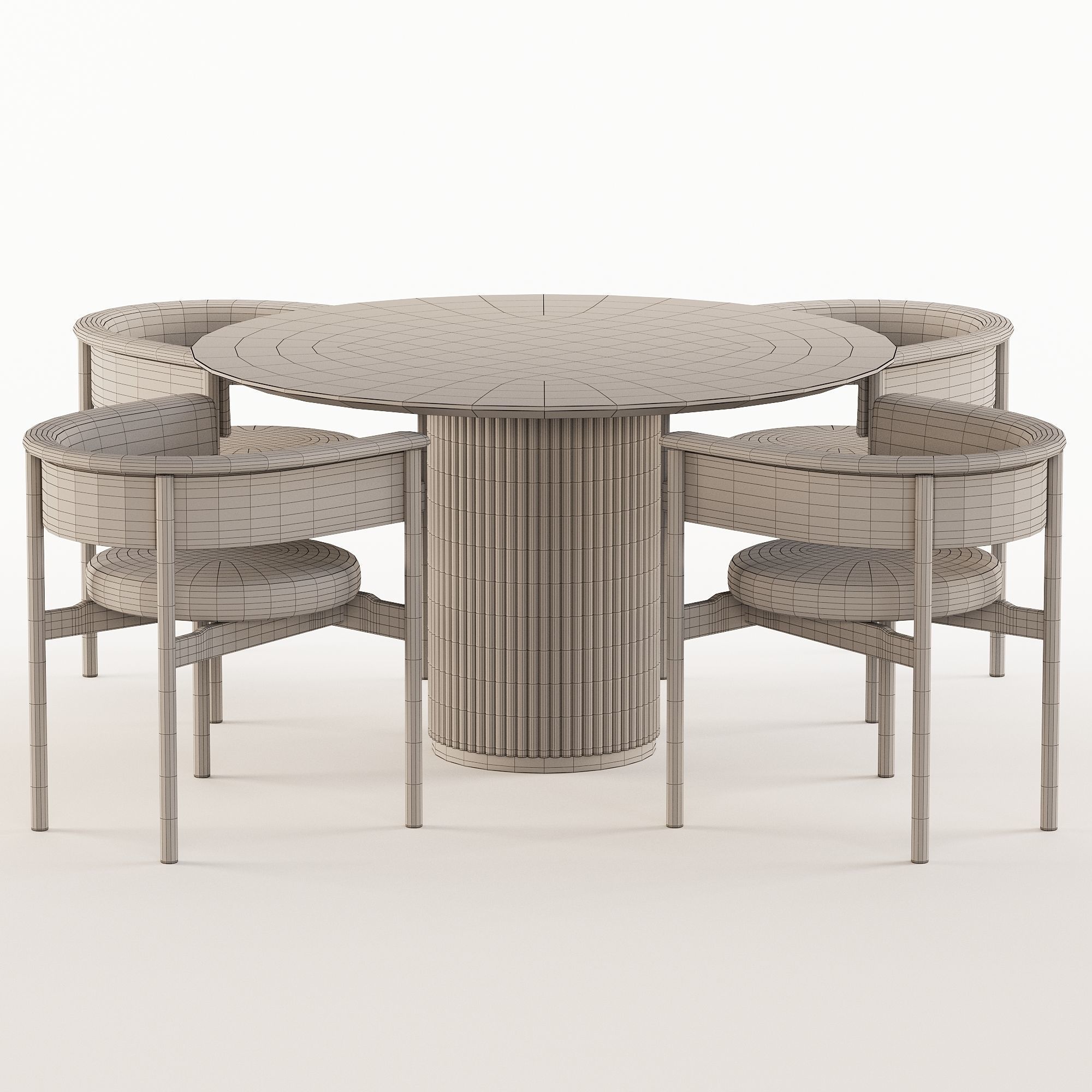 Dining Set 27 3D model_5