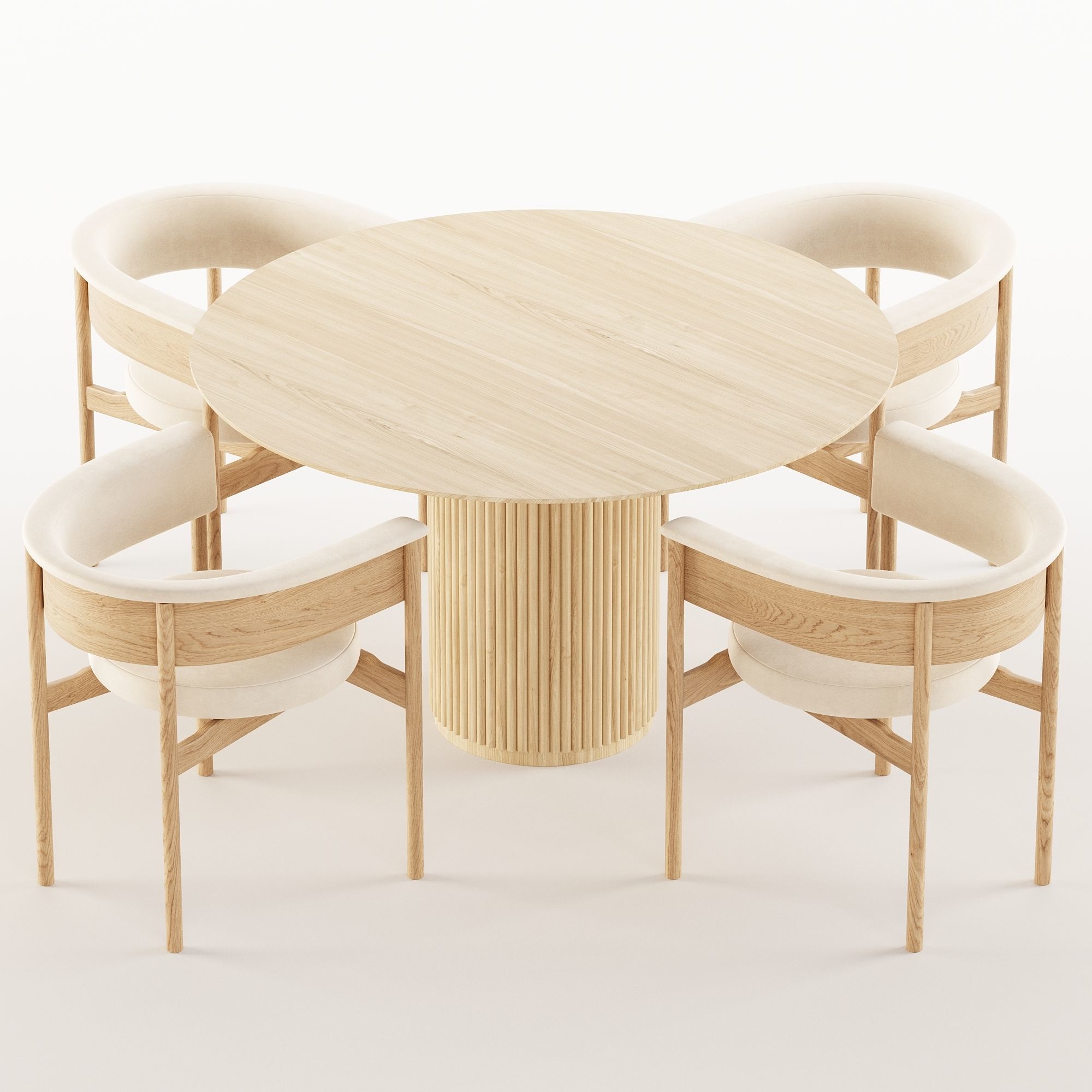 Dining Set 27 3D model_4