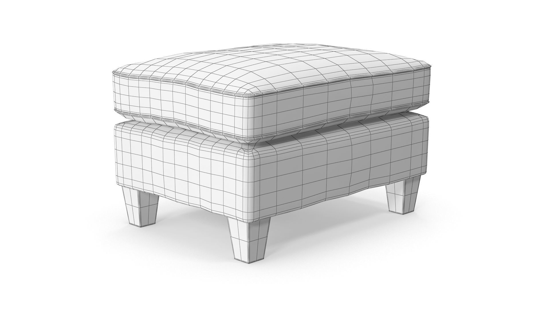 Ottoman - Set Part 4 Low-poly 3D model_6