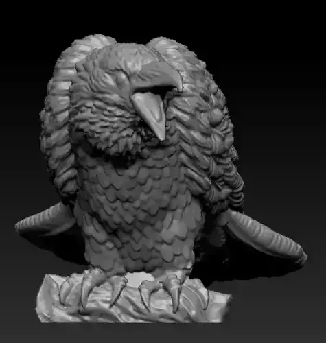 Crow miniature