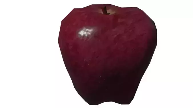 Low Poly Apple High Detailed Fully Custom PBR