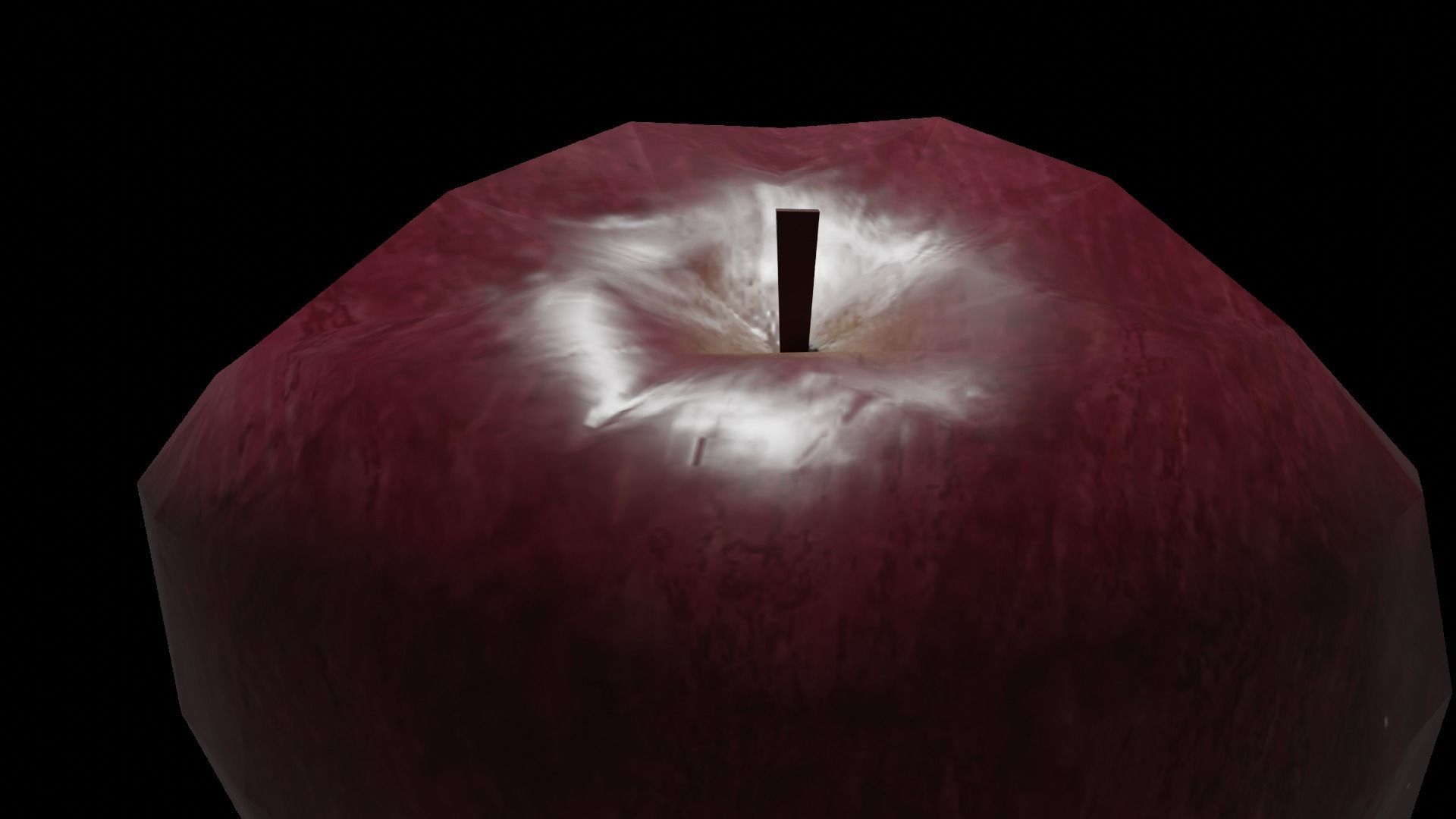 Low Poly Apple High Detailed Fully Custom PBR Low-poly 3D model_2