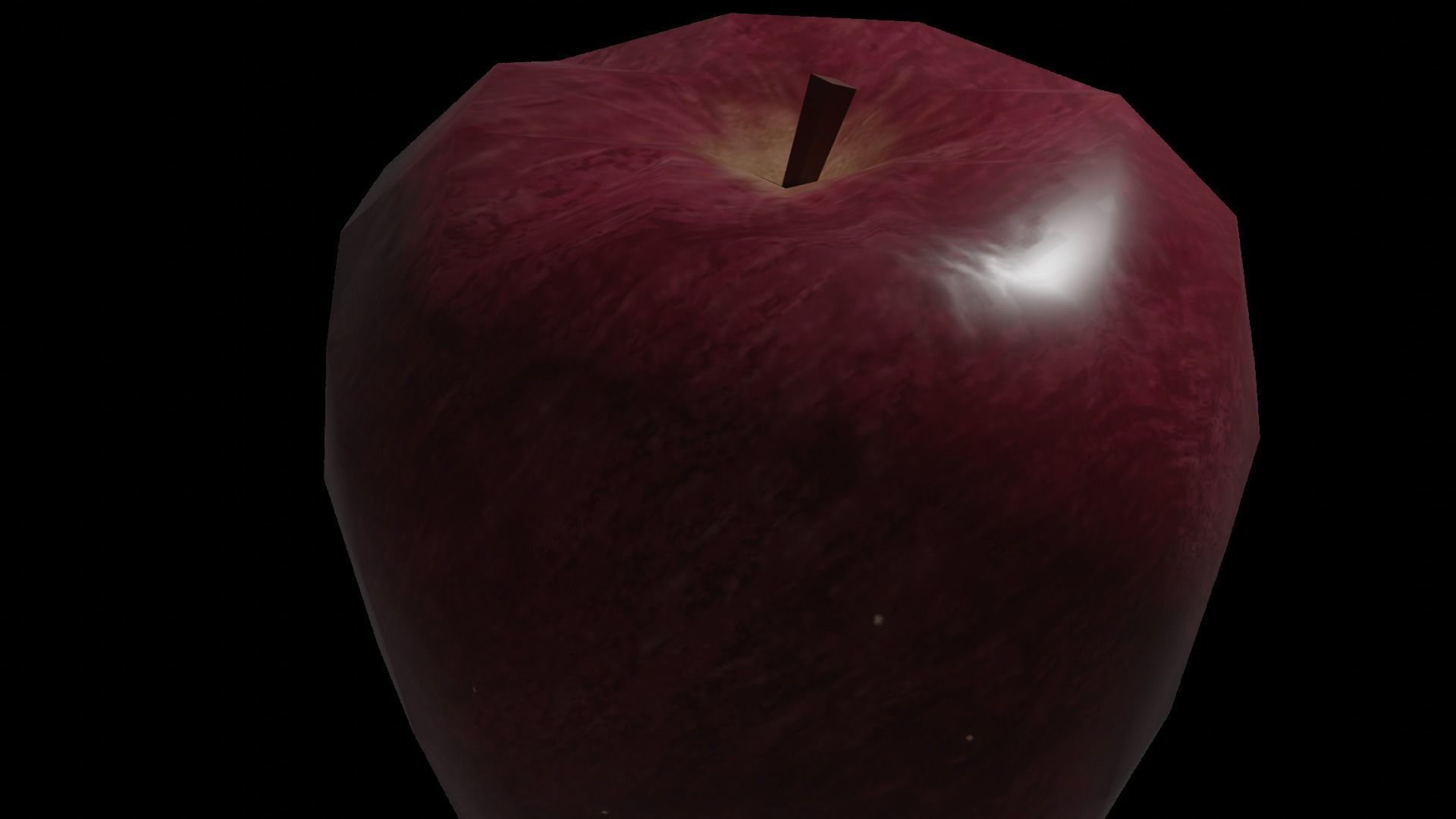 Low Poly Apple High Detailed Fully Custom PBR Low-poly 3D model_3