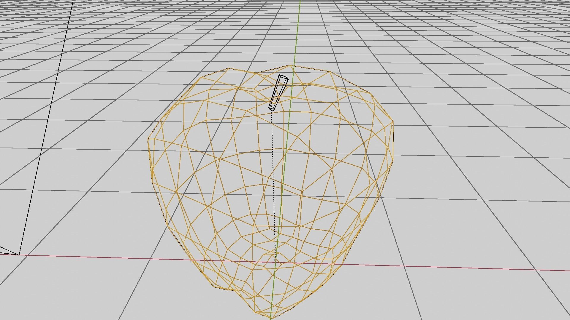 Low Poly Apple High Detailed Fully Custom PBR Low-poly 3D model_7