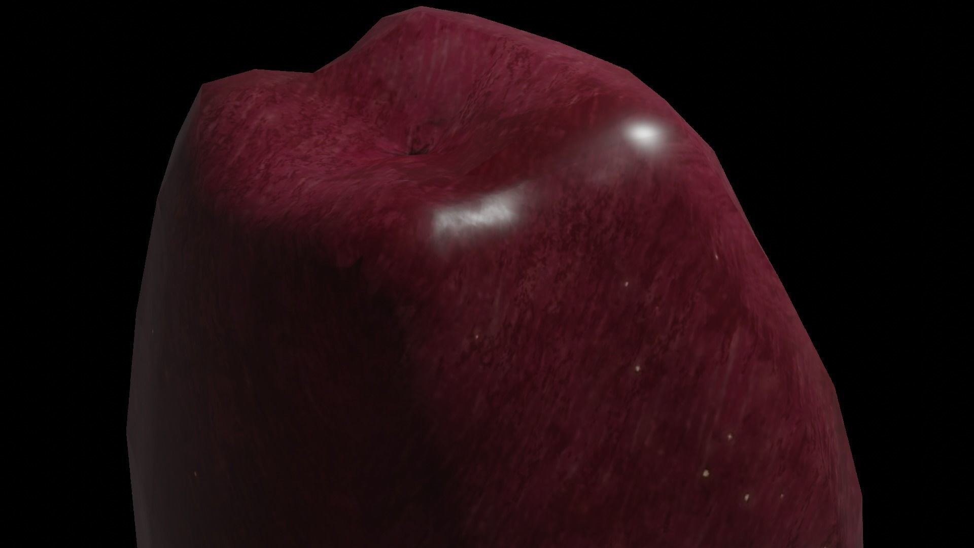 Low Poly Apple High Detailed Fully Custom PBR Low-poly 3D model_4