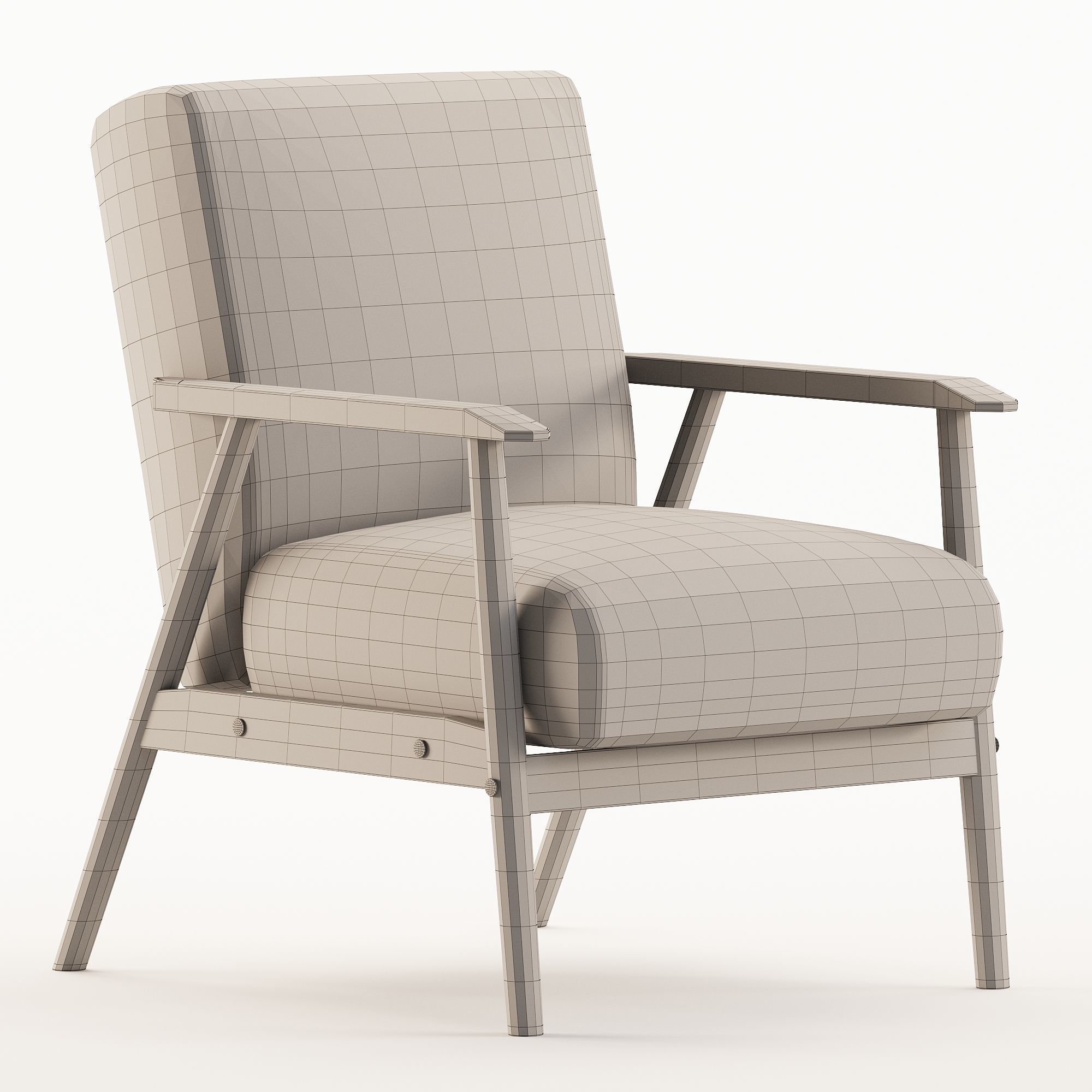 Oskar armchair 3D model_11