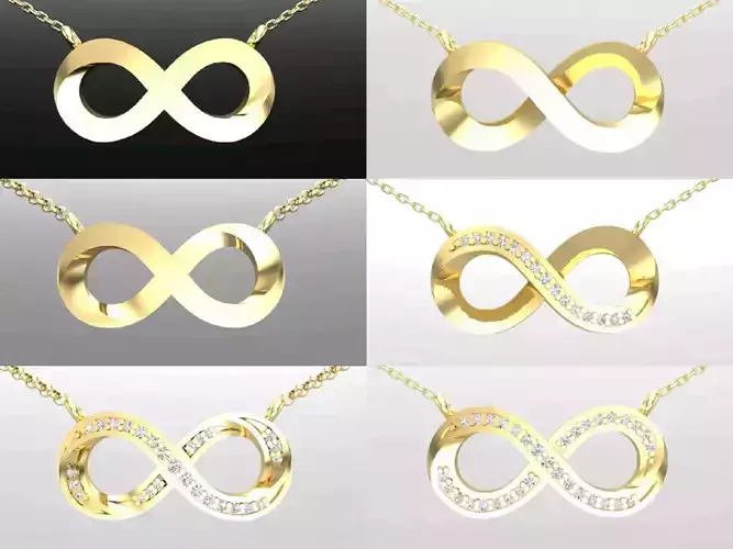 C6 The luxury female pendant 3D Model Collection