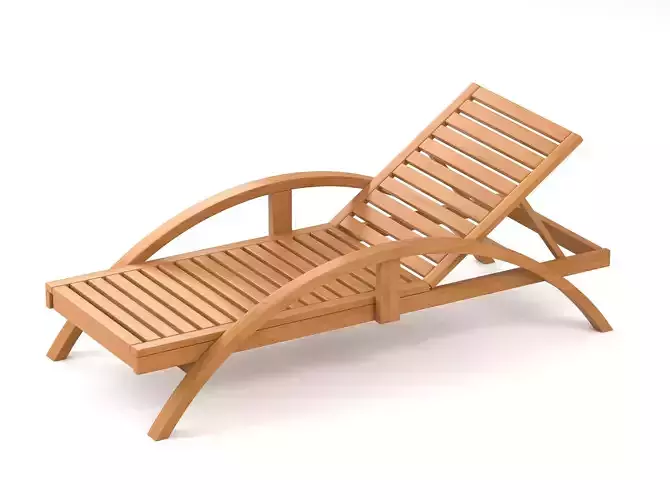 Wood Beach Lounge Chair