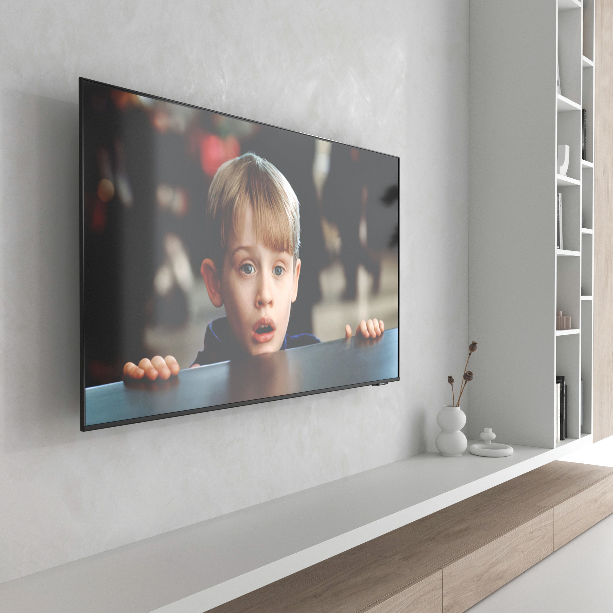 TV wall set 26 3D model_1