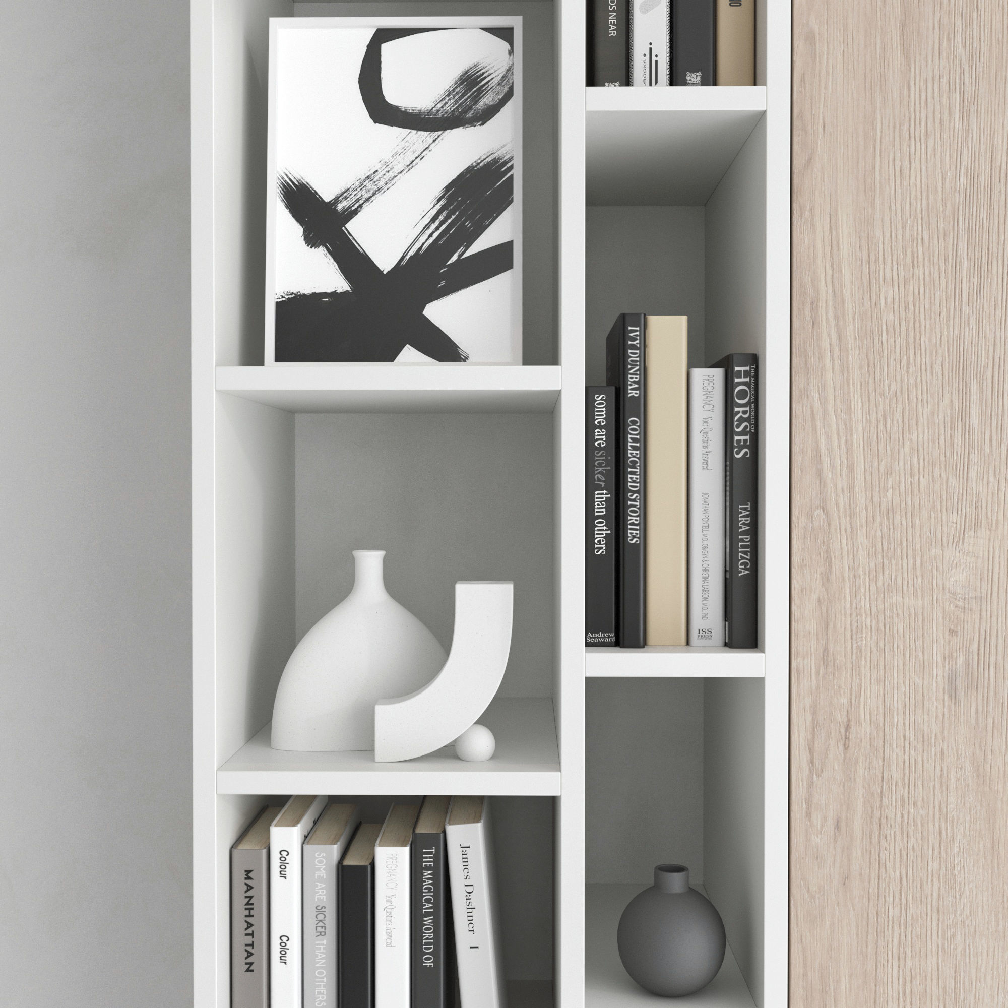 TV wall set 26 3D model_5