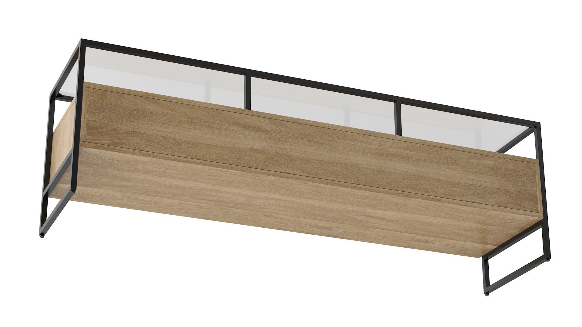 Wooden Unit v1 Low-poly 3D model_4