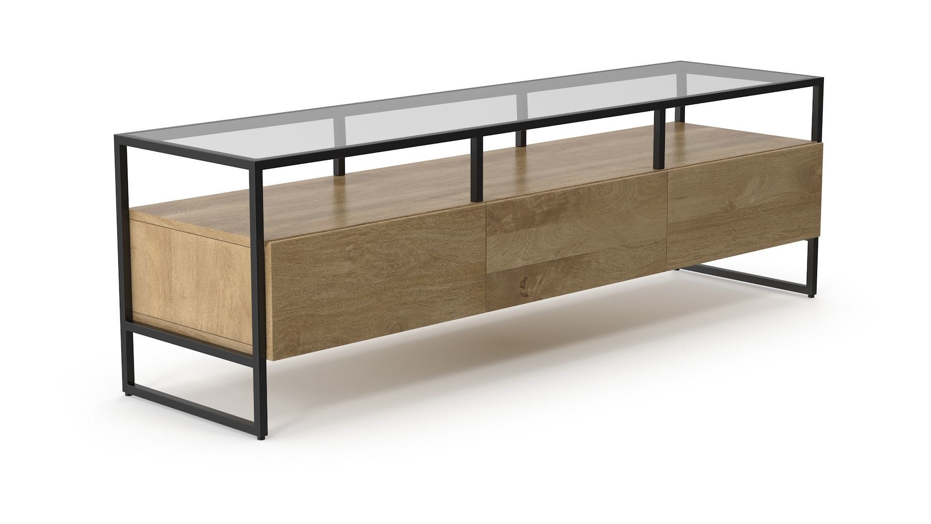 Wooden Unit v1 Low-poly 3D model_3