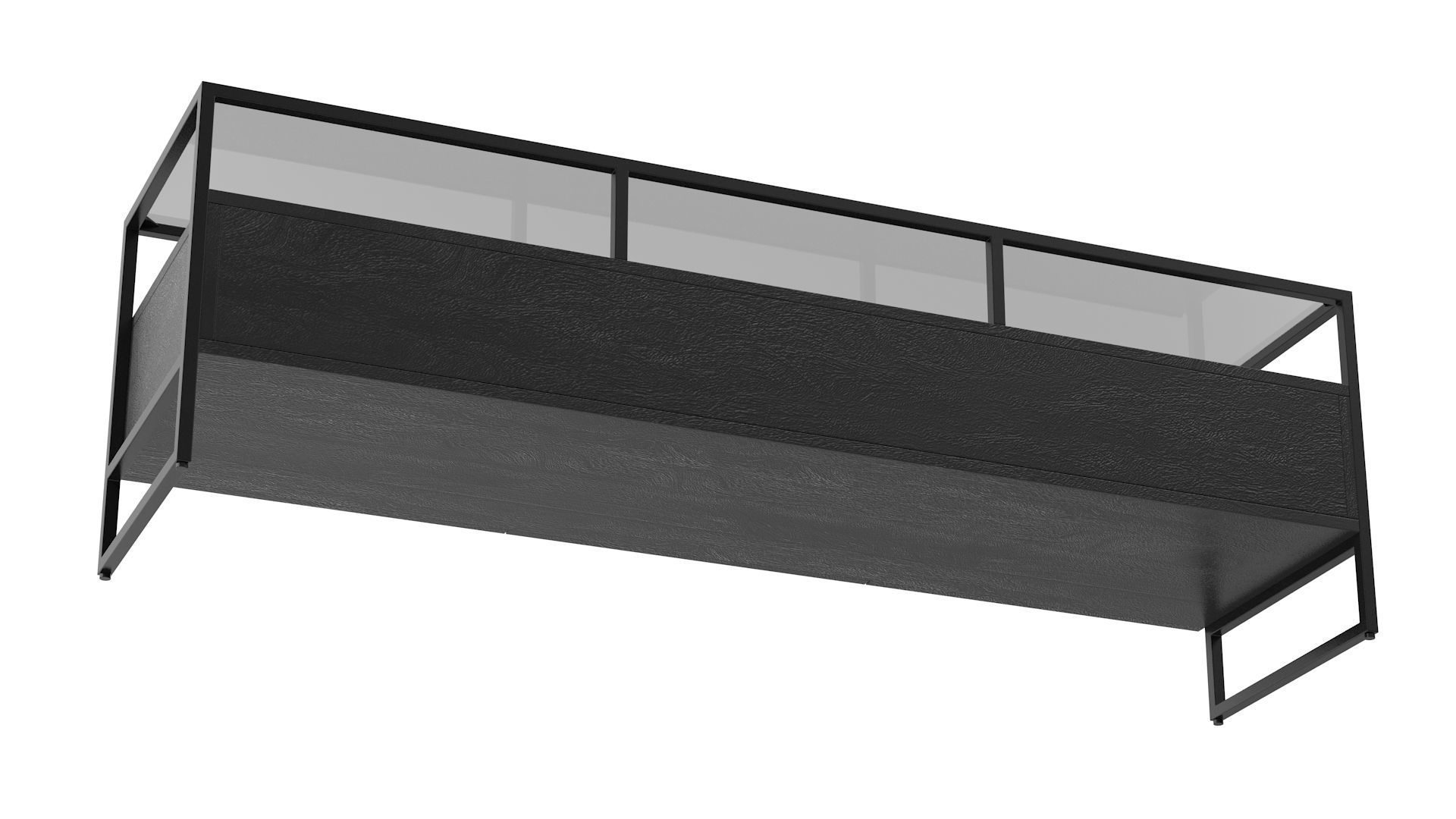 Wooden Unit v2 Low-poly 3D model_4