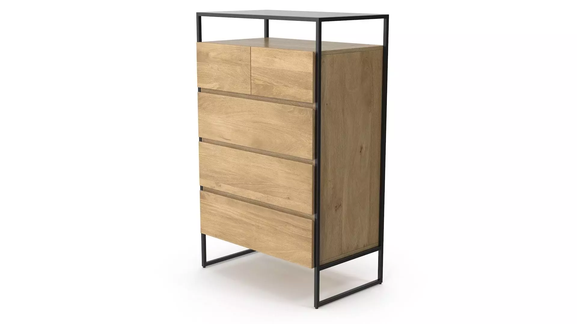 Wooden Unit v3 Low-poly 3D model_0