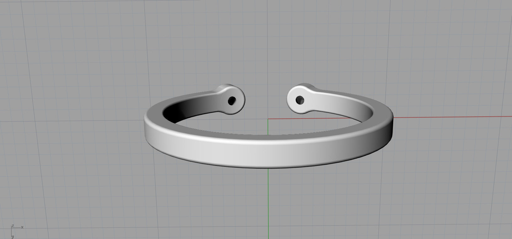 Set ring gold with two topaz stones 3D Model Collection_20