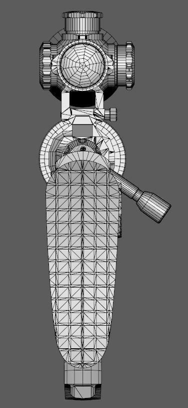 DVL 10 SABOTEUR  Low-poly 3D model Low-poly 3D model_5