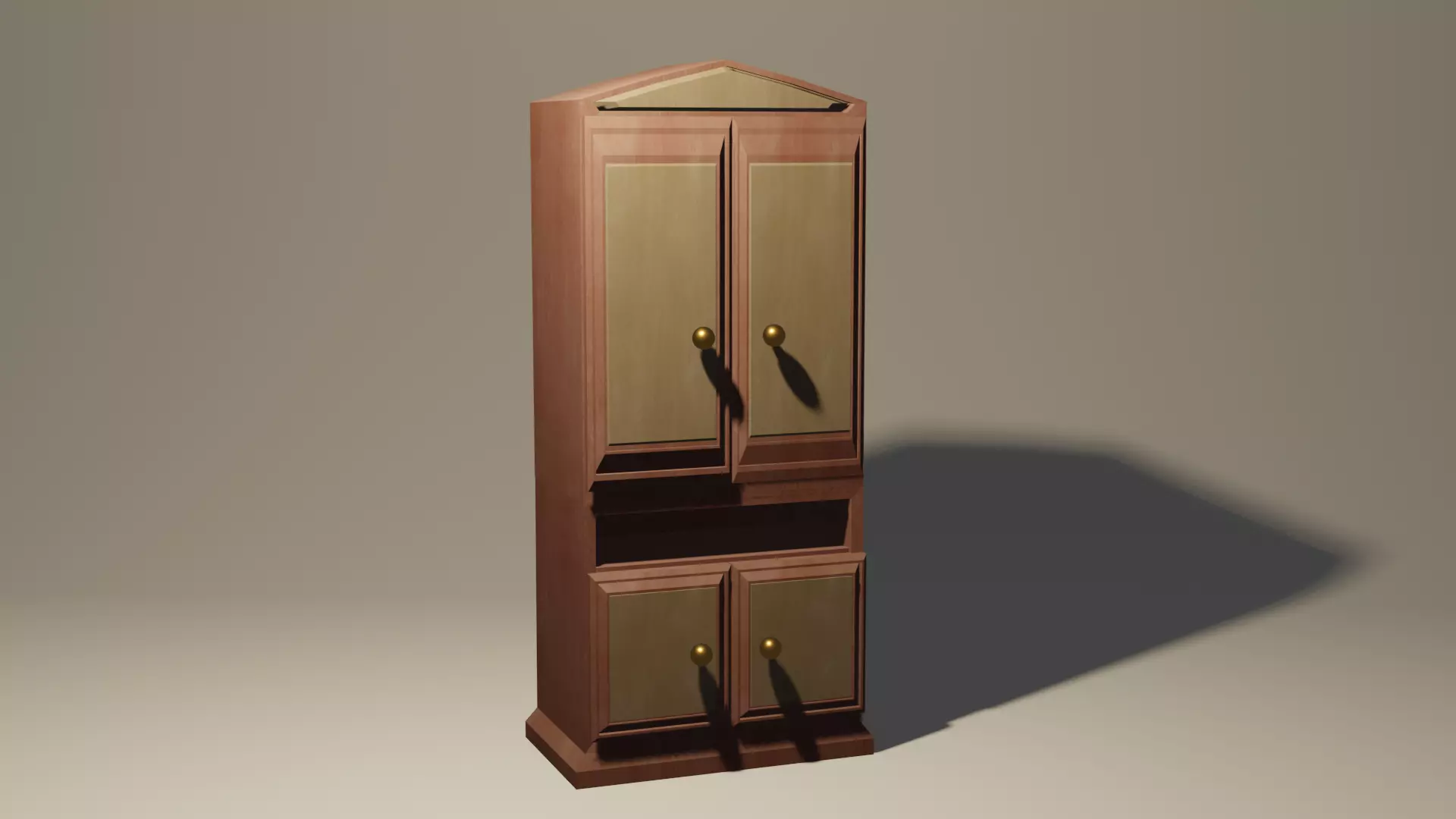 Cabinet wardrobe 3D model_0
