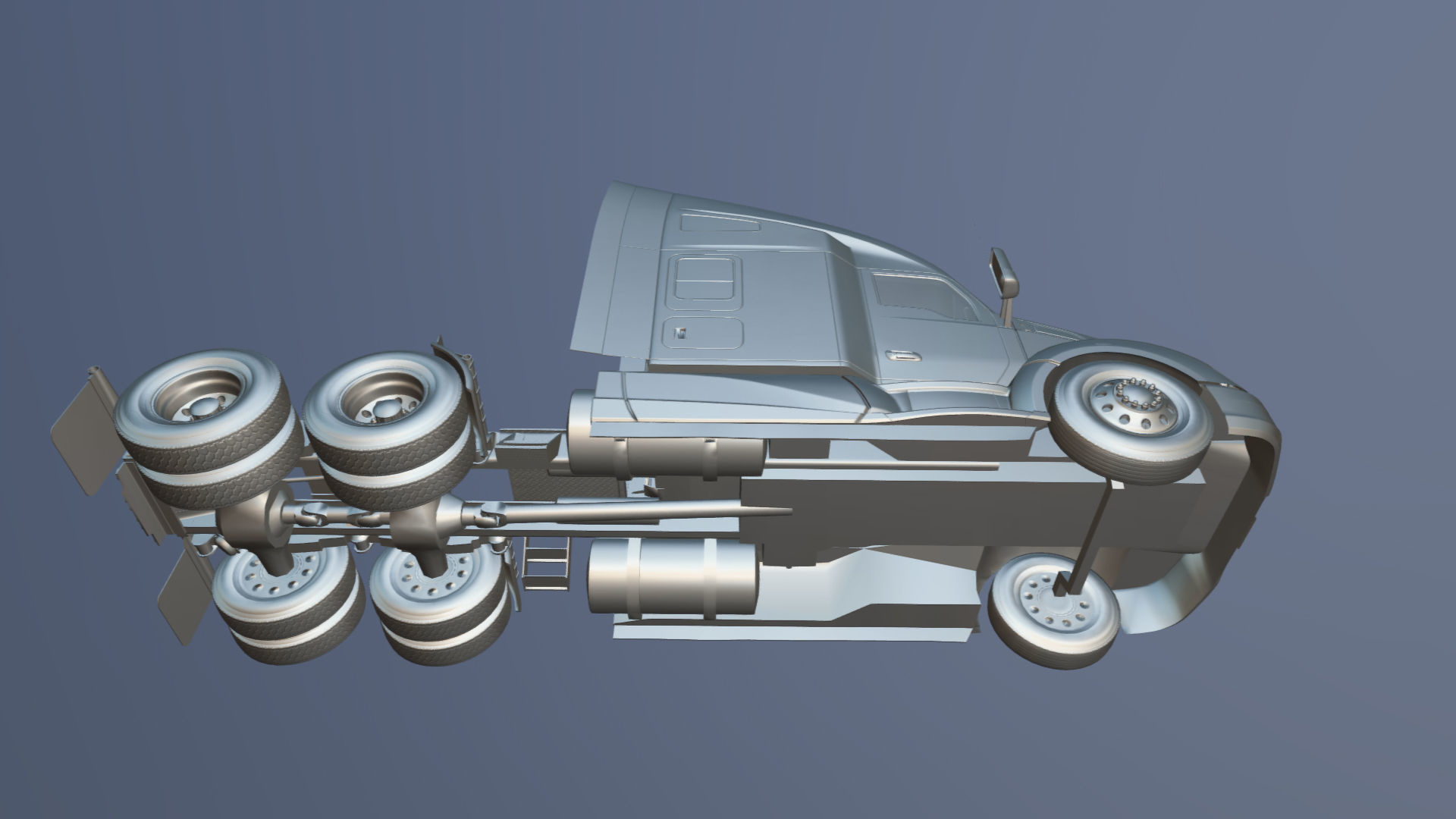 Kenworth T680 Low-poly 3D model_35