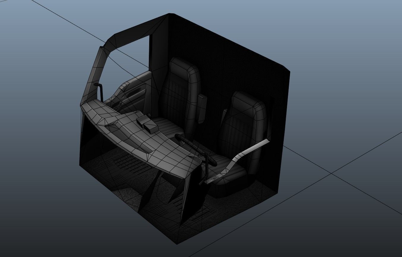 Kenworth T680 Low-poly 3D model_42
