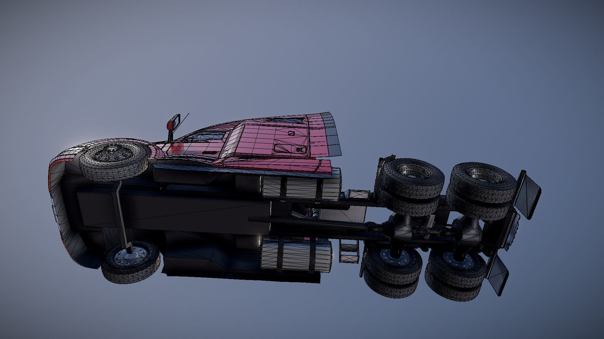 Kenworth T680 Low-poly 3D model_30