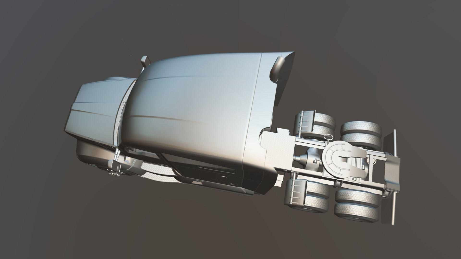 Kenworth T680 Low-poly 3D model_34