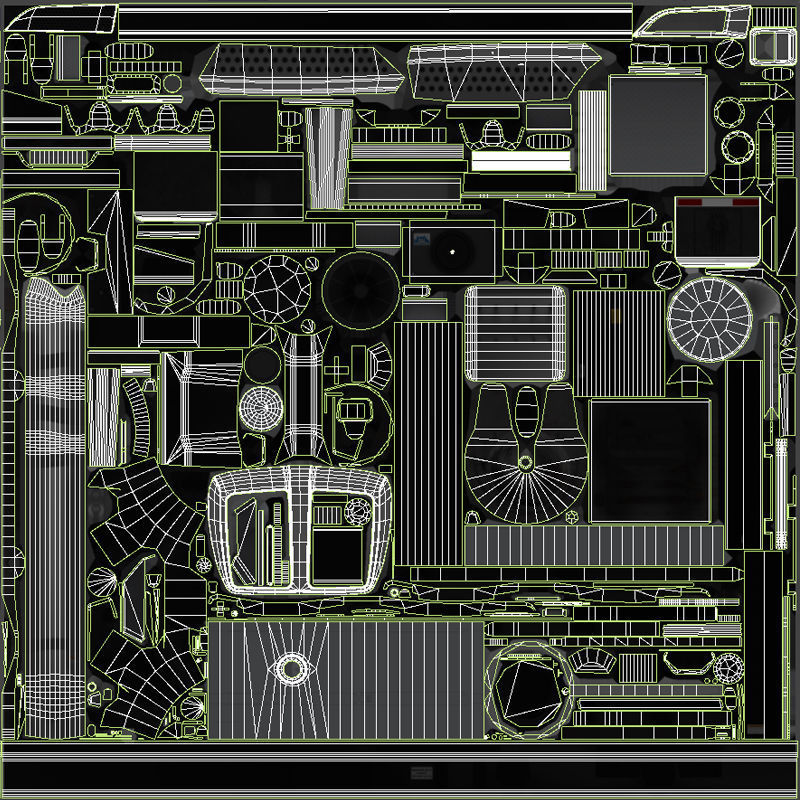 Kenworth T680 Low-poly 3D model_49