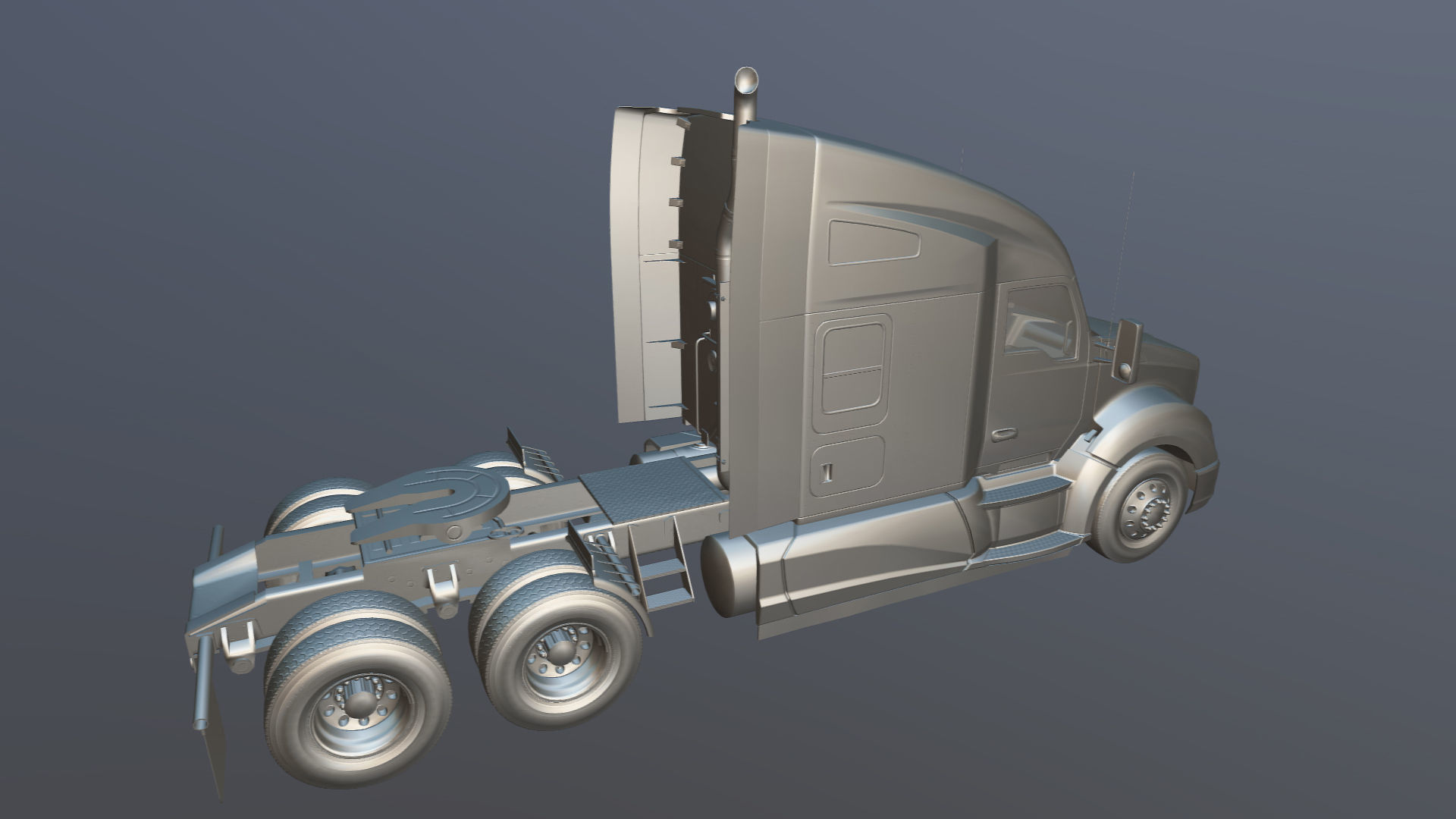 Kenworth T680 Low-poly 3D model_33