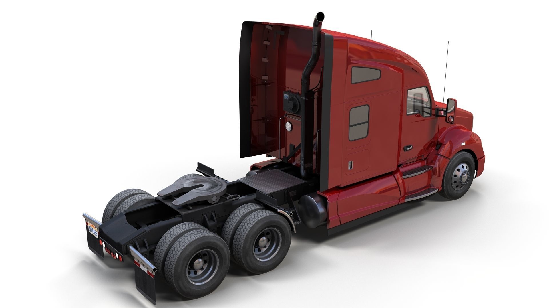 Kenworth T680 Low-poly 3D model_3