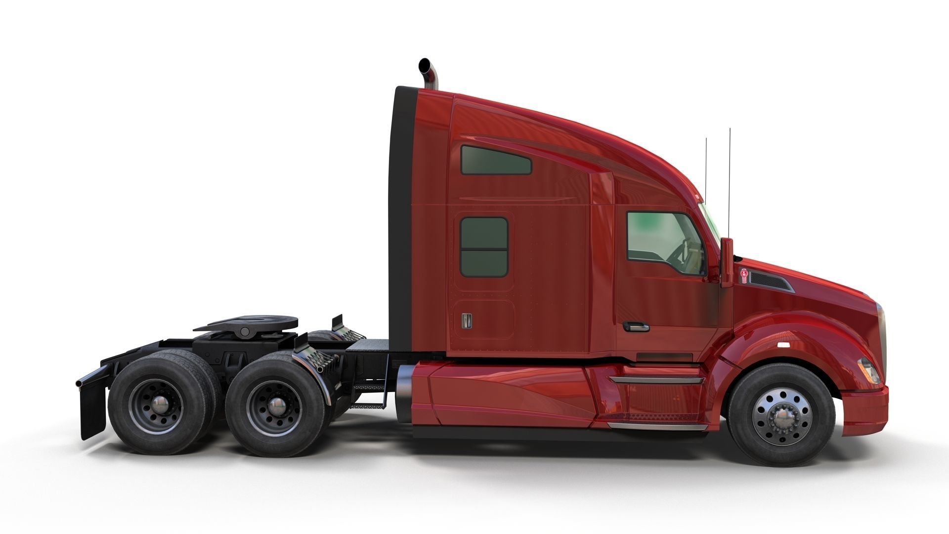 Kenworth T680 Low-poly 3D model_7