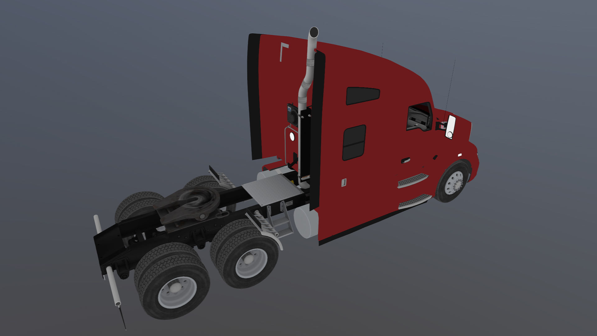 Kenworth T680 Low-poly 3D model_37