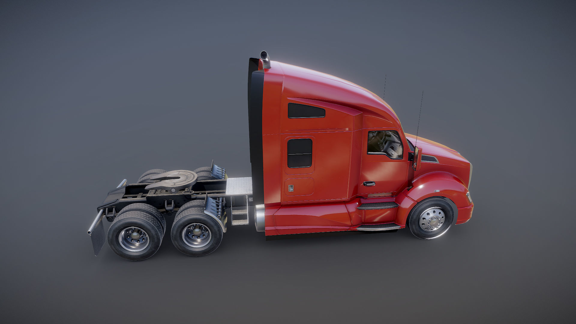 Kenworth T680 Low-poly 3D model_21