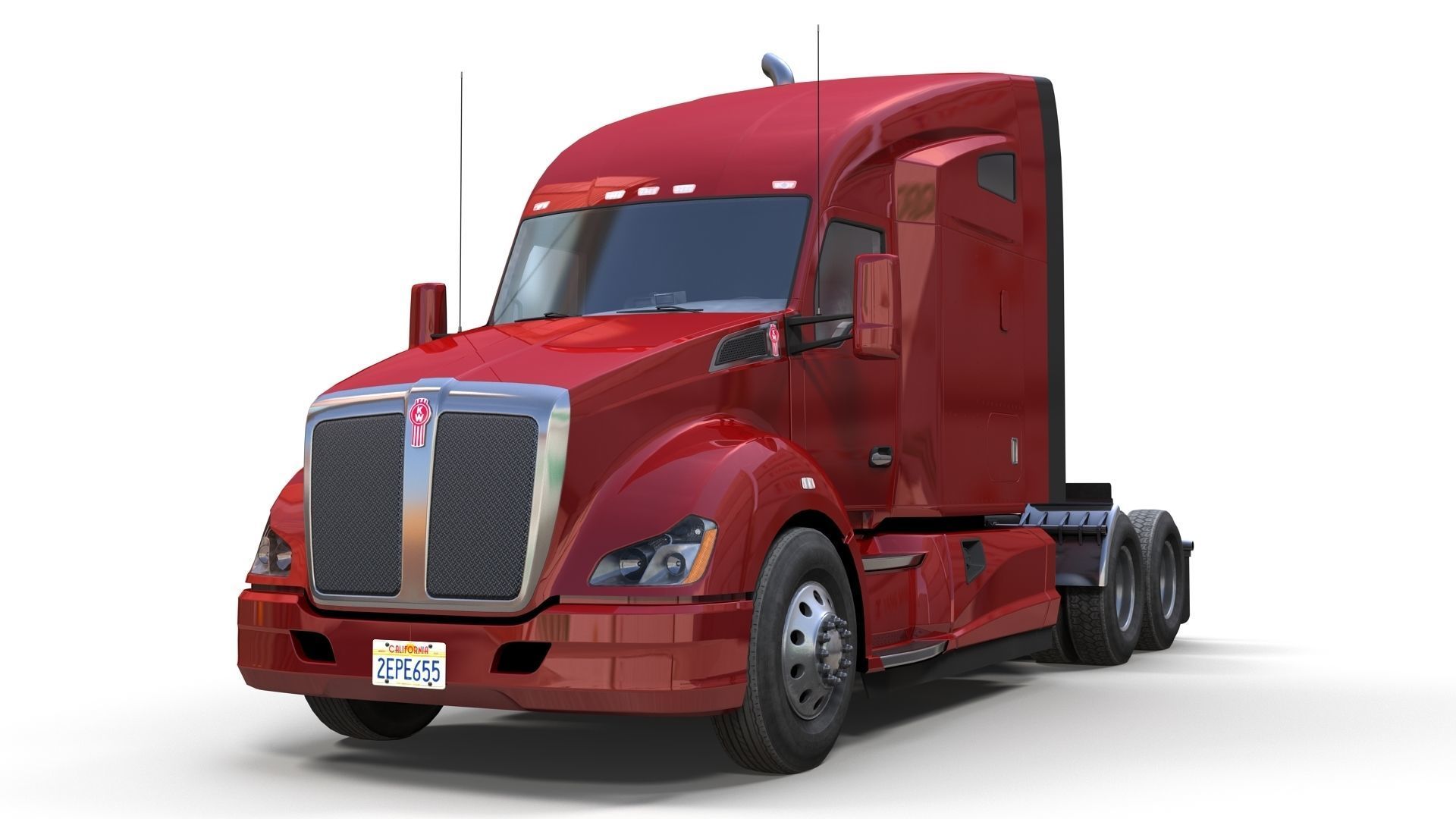 Kenworth T680 Low-poly 3D model_9