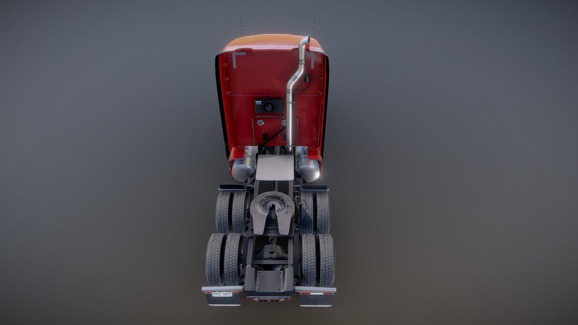 Kenworth T680 Low-poly 3D model_29