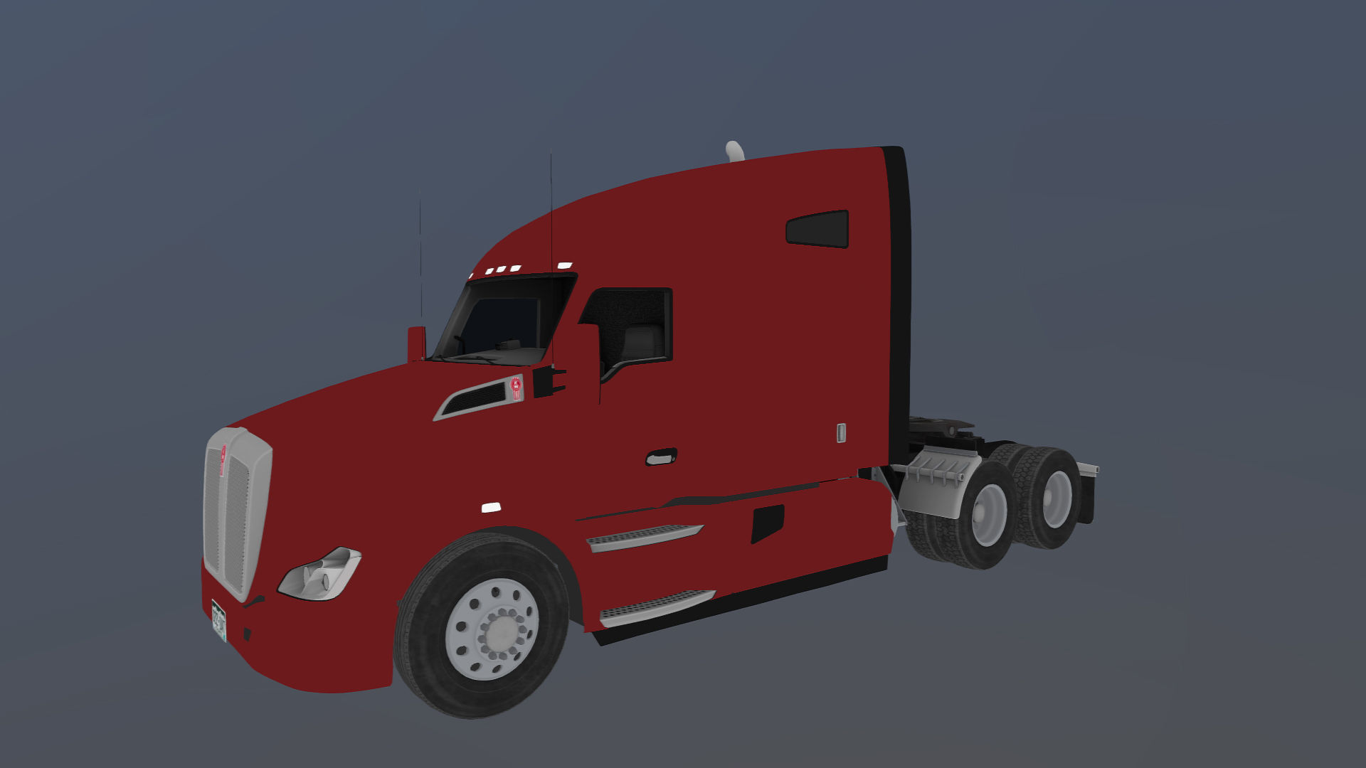 Kenworth T680 Low-poly 3D model_36
