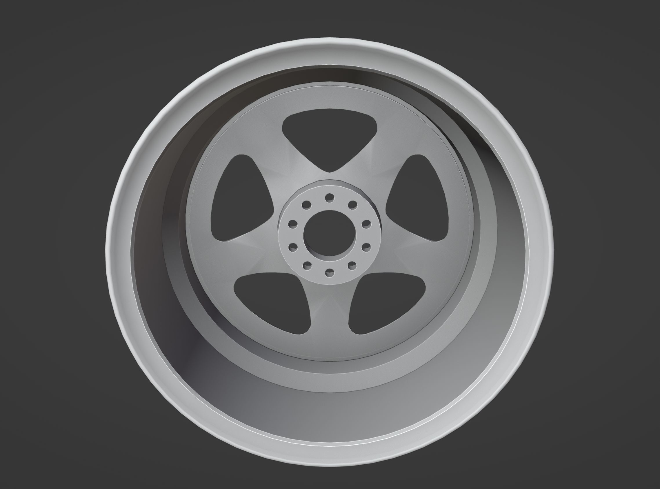 Rays Nismo LMGT1 - 3 Piece Wheels - Game Ready Low-poly 3D model_6