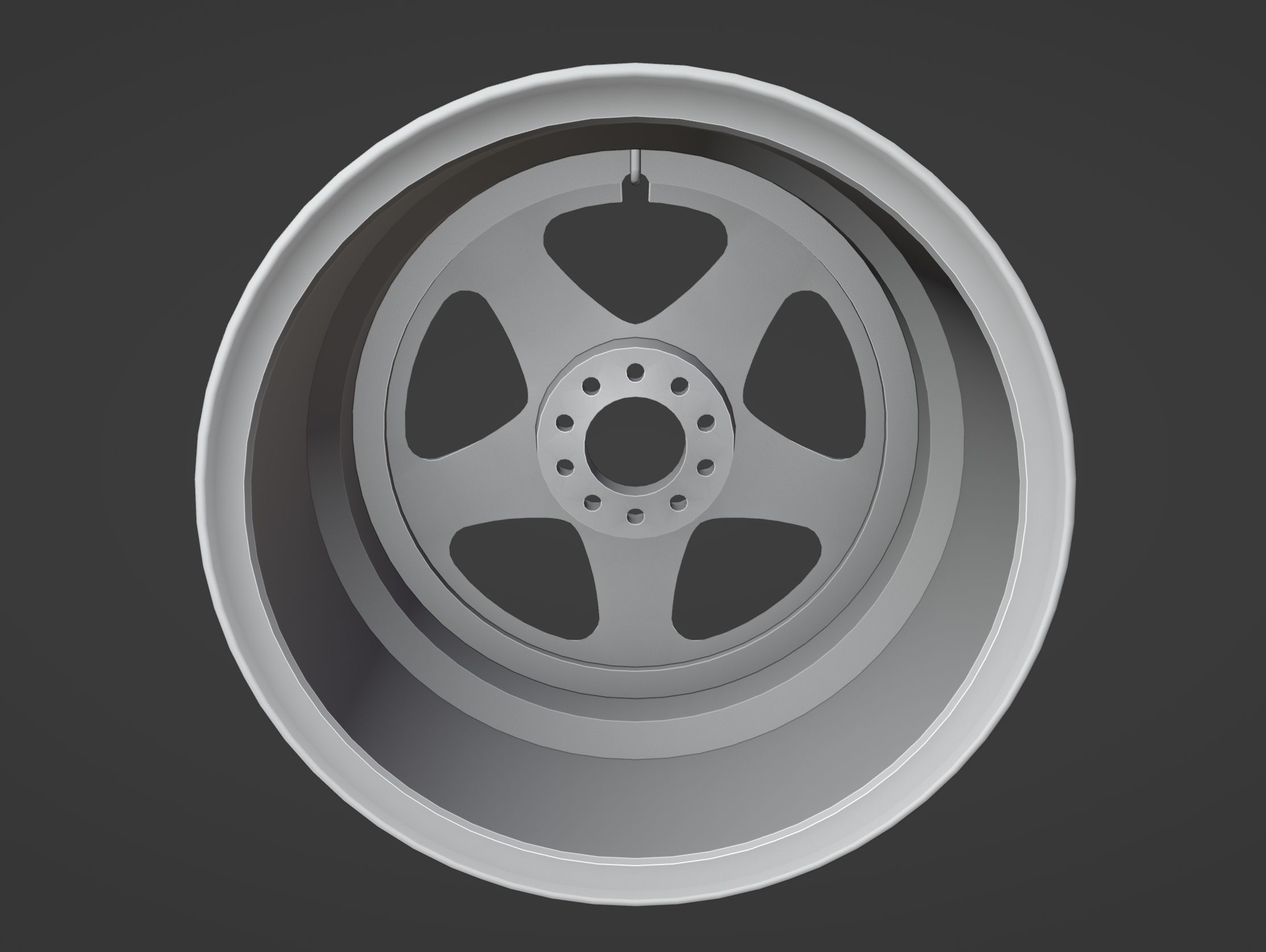 Rays Nismo LMGT2 - 3 Piece Wheels - Game Ready Low-poly 3D model_6