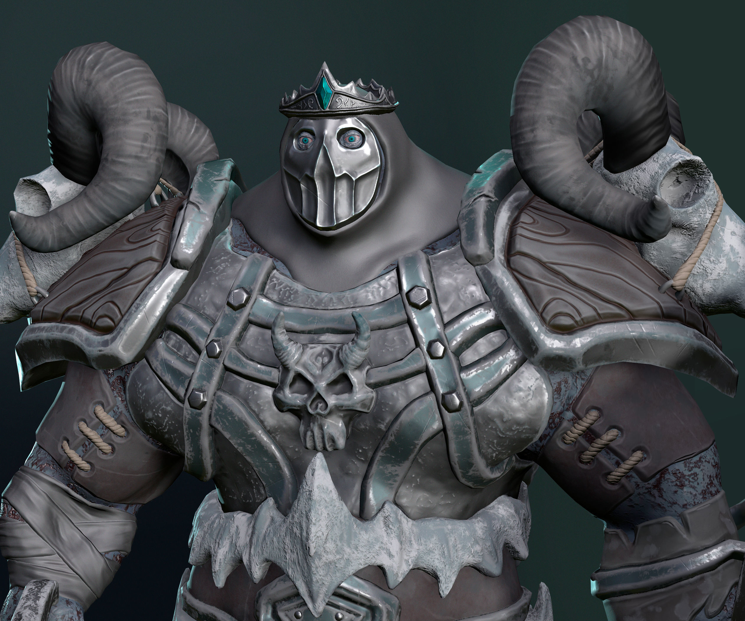 Death Knight Low-poly 3D model_8