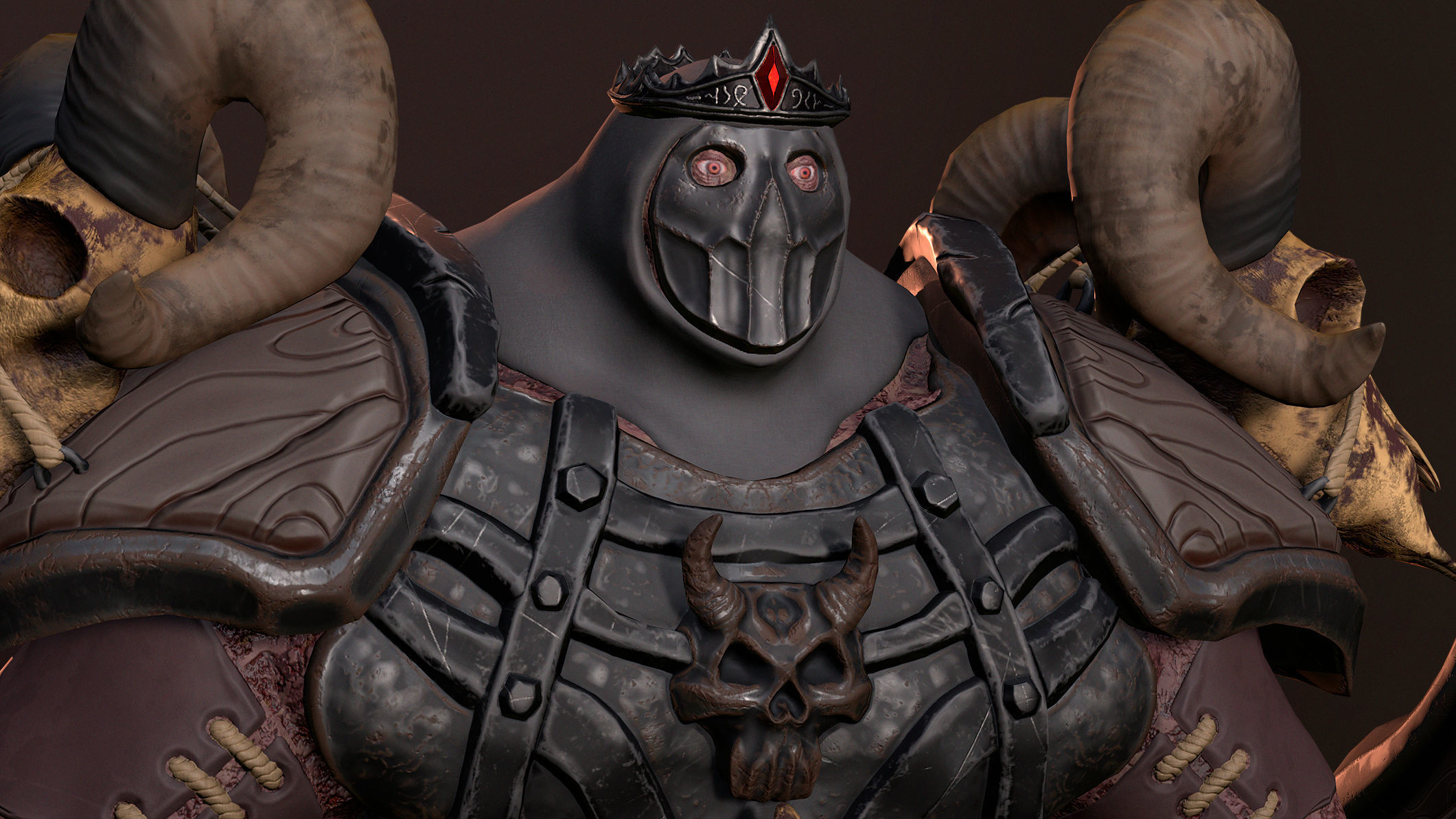 Death Knight Low-poly 3D model_3