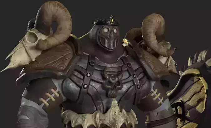 Death Knight Low-poly 3D model