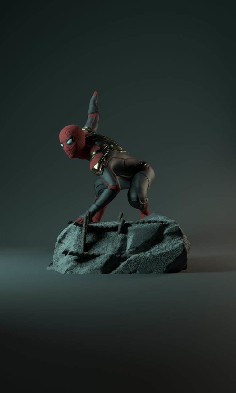 Spider man Tom Holland 3D model 3D printable | CGTrader