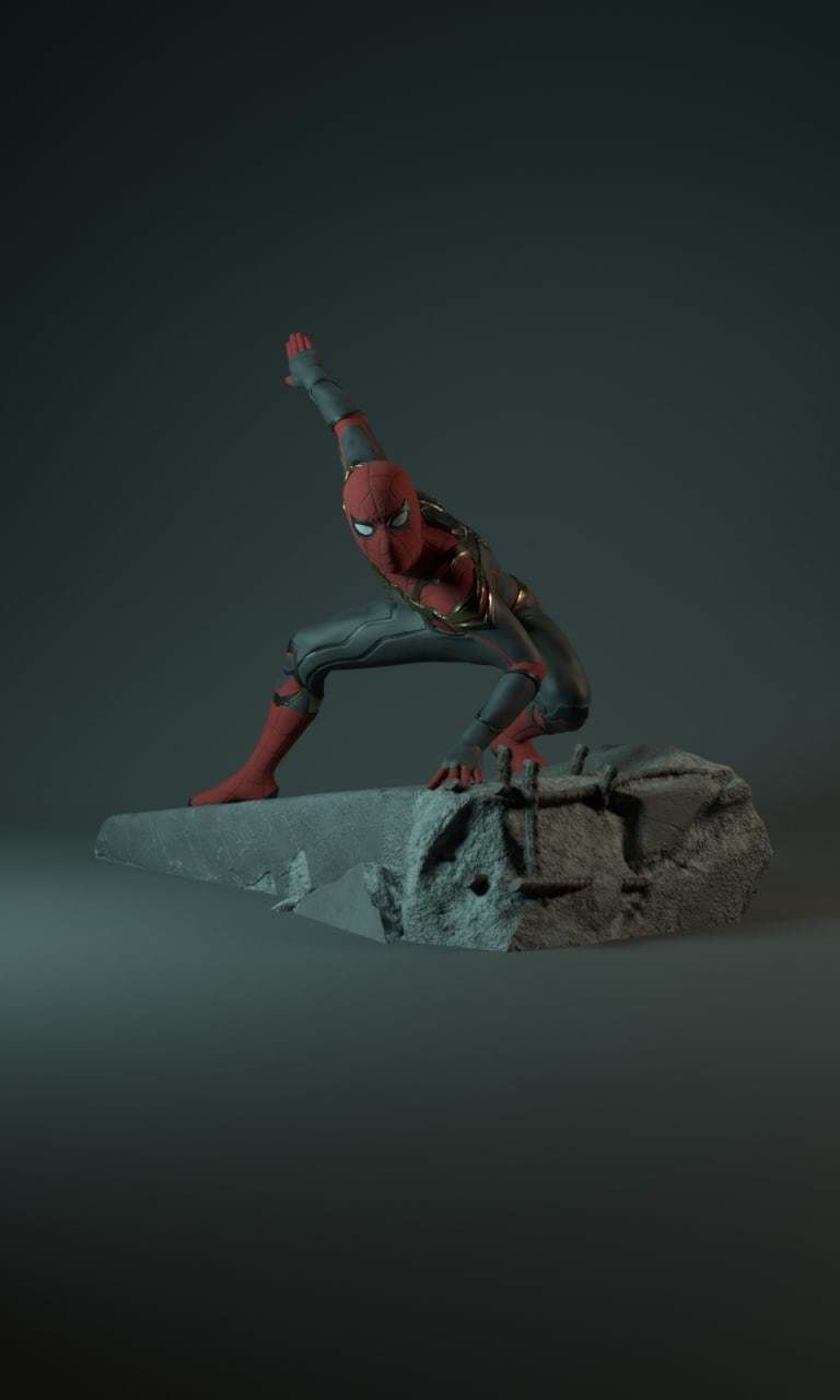 Spider man Tom Holland 3D model 3D printable | CGTrader