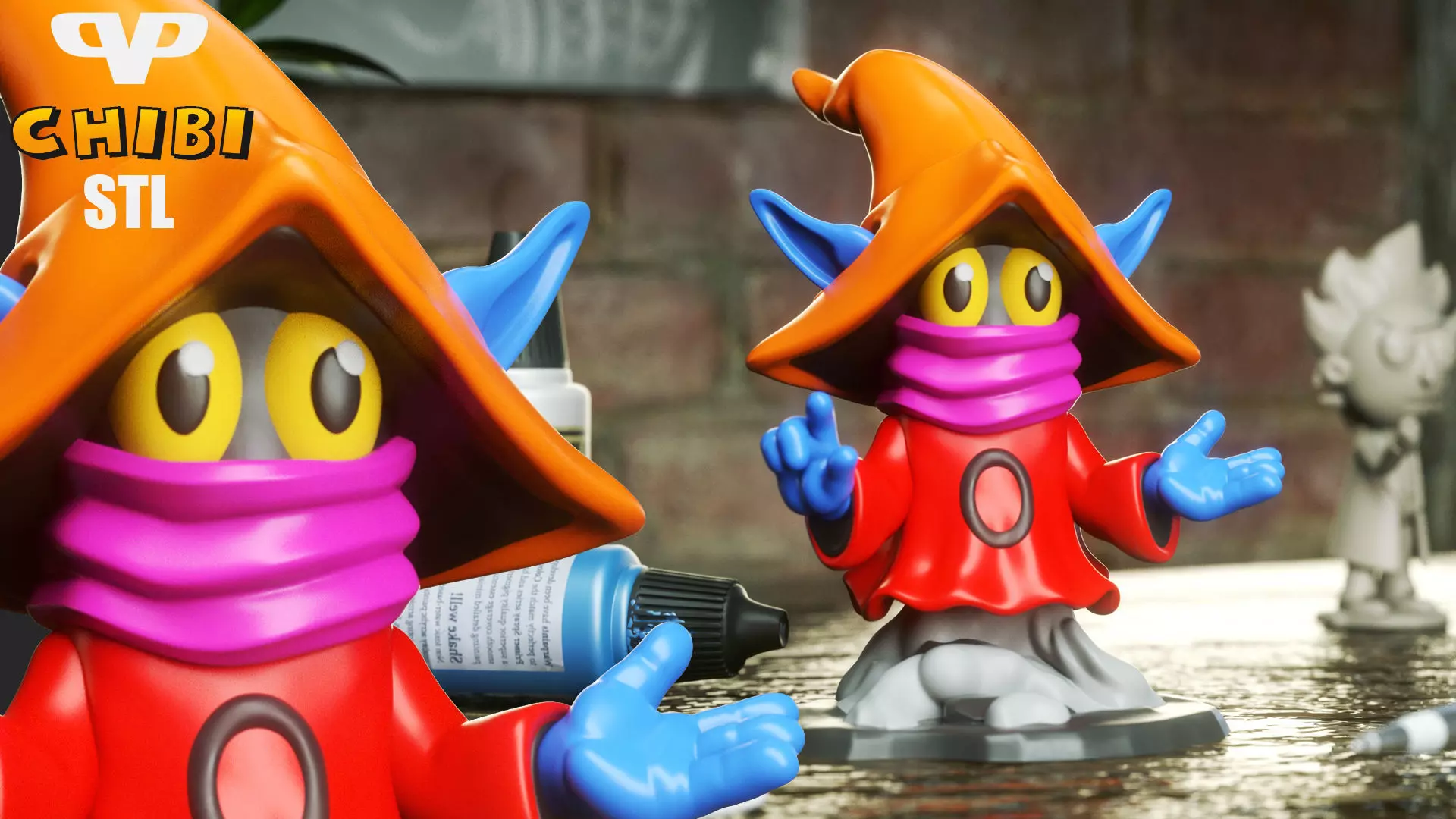 Orko Chibi STL for 3D Printing ChibiSTL 3DXM 3D print model_0