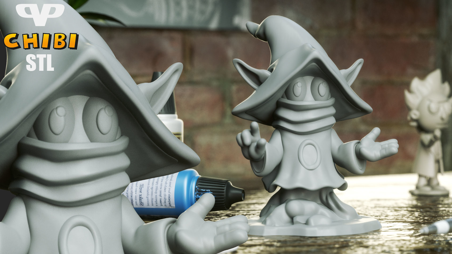 Orko Chibi STL for 3D Printing ChibiSTL 3DXM 3D print model_3
