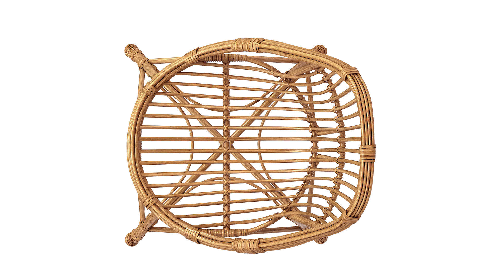 1950s Design And Vintage Style Marius wicker armchair 3D model_7