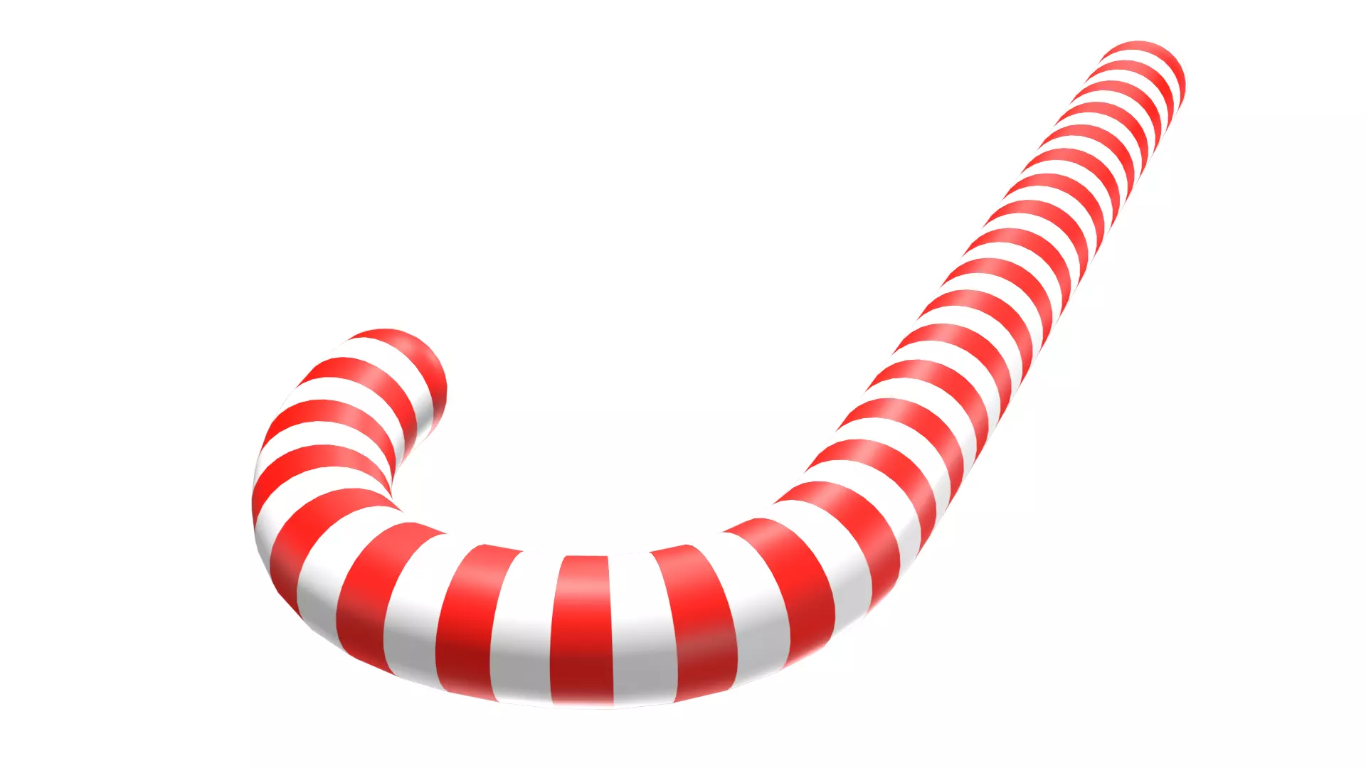 Christmas Candy Cane 3D Model 3D model_0