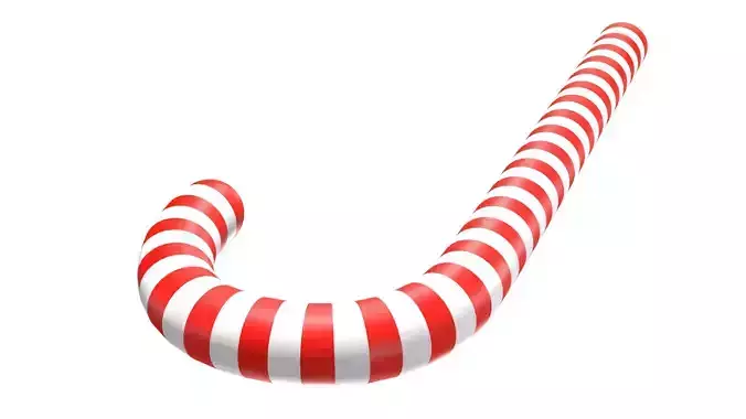 Christmas Candy Cane 3D Model